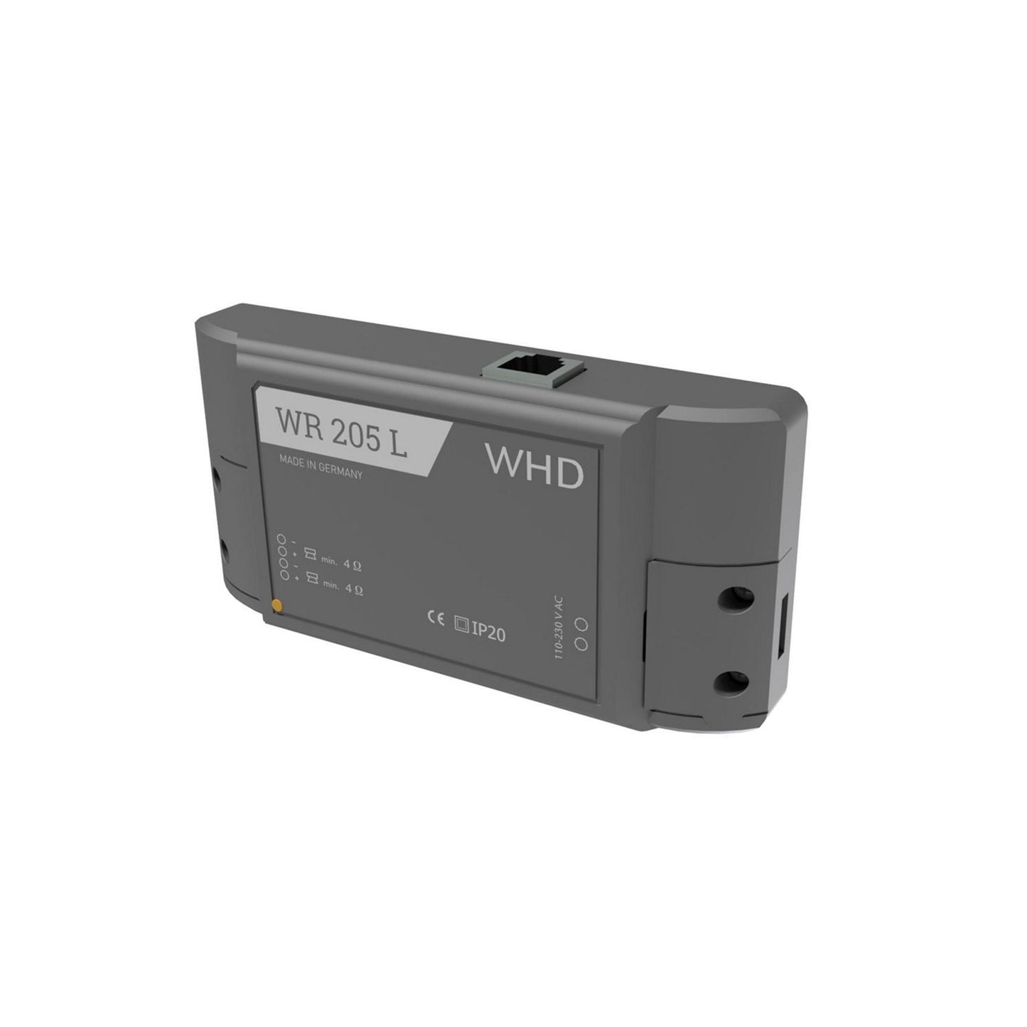 WHD WR 205 L Bluetooth-/ WLAN-Audioempfänger mit Stereo-Verstärker, schwarz