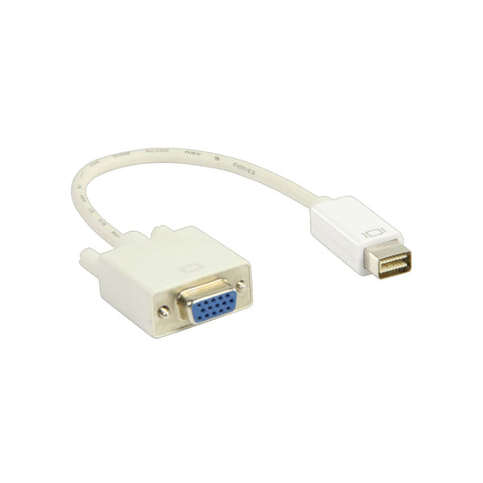 Mini DVI Stecker auf VGA  Kupplung Adapterkabel 0,2m für Mac